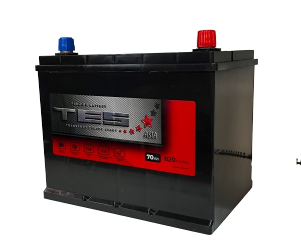 Аккумулятор, TES, 70 Ah, азия, обратная полярность