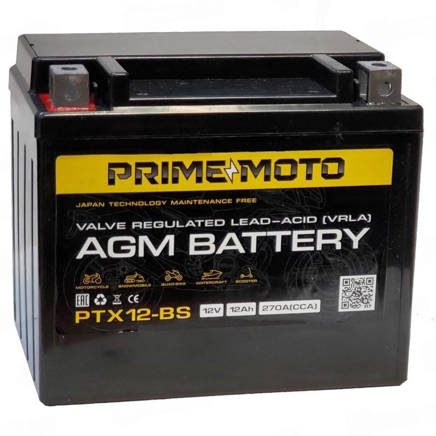 Аккумуляторная батарея PRIME YTX12-BS 12 Ah